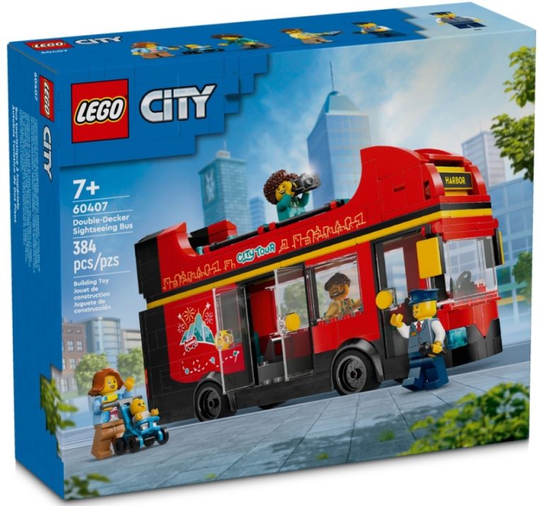 LEGO City 60407 Red Double-Decker Sightseeing Bus Summer June 2024 Release Date Front Box