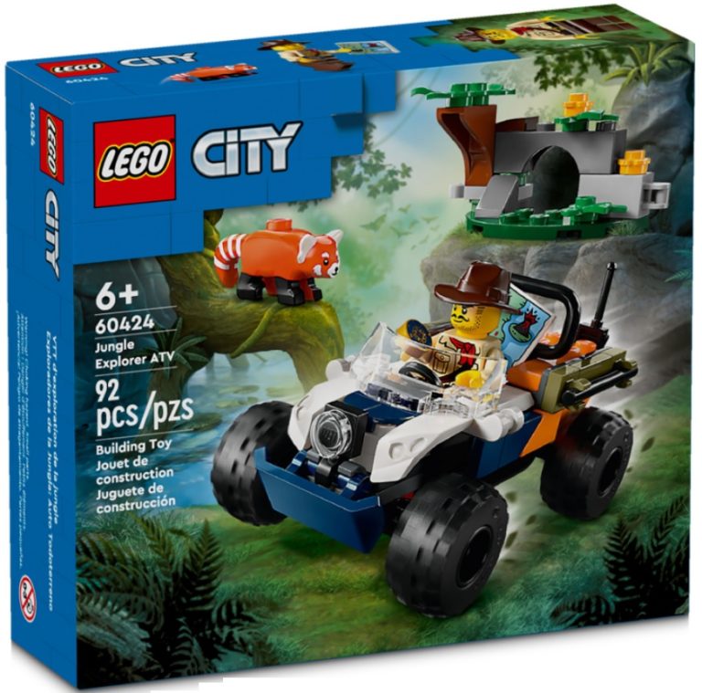 LEGO City 60424 Jungle Explorer ATV Red Panda Mission Summer June 2024 Release Date Front Box