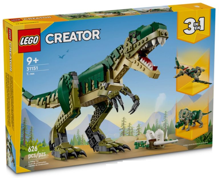 LEGO Creator 3in1 31151 T. rex Summer June 2024 Release Date Front Box