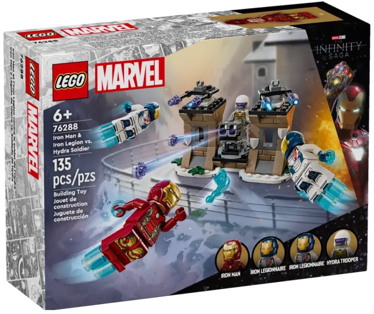LEGO Marvel 76288 Iron Man & Iron Legion vs. Hydra Soldier Summer August 2024 Front Box