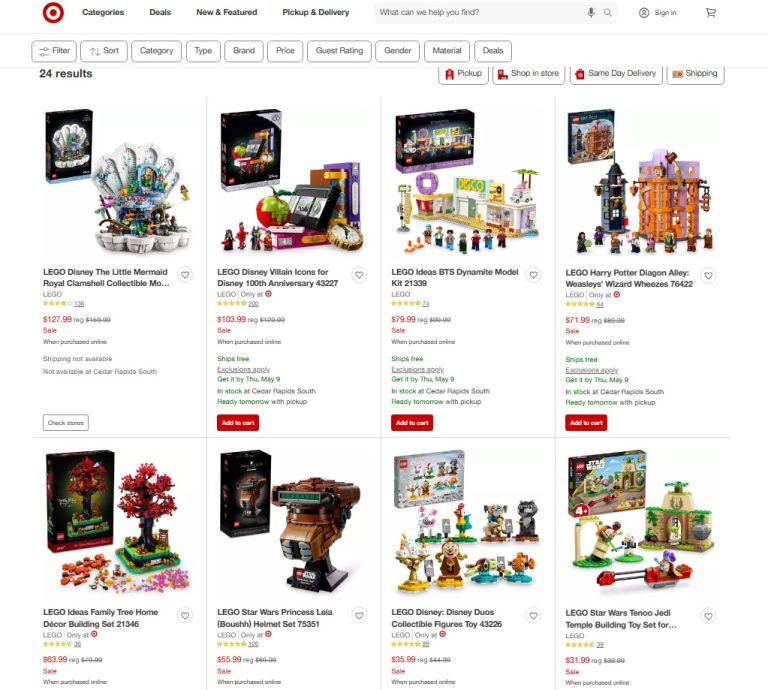 Target US LEGO May 2024 Sales & Deals