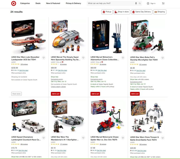 Target US Circle LEGO June 2024 Sales & Deals Offer