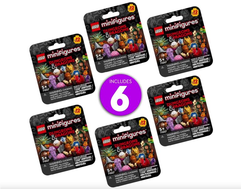 66765 LEGO Dungeons & Dragons 6 Pack Box Collectable Series Minifigures 71047 - September 2024 Release Date