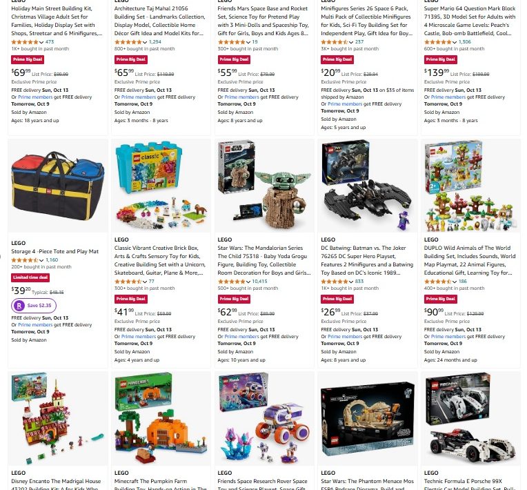 Lego deals usa deals