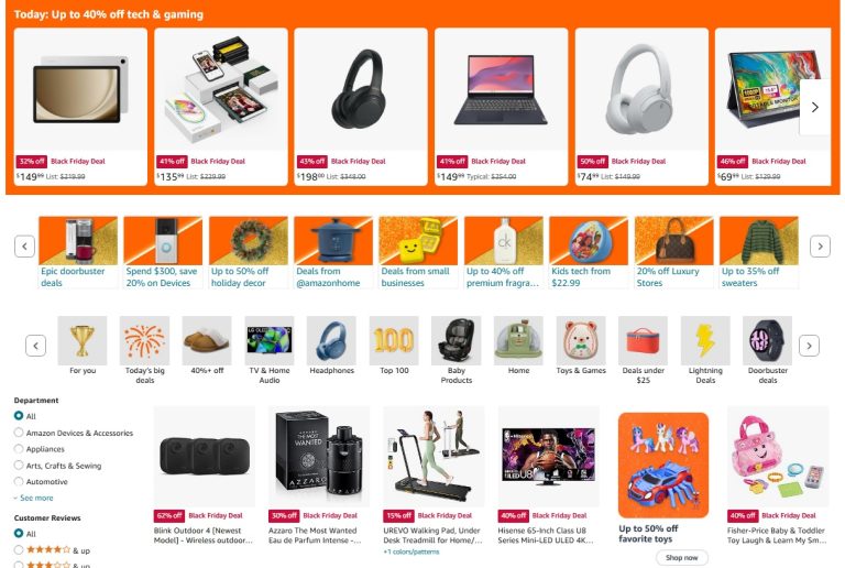 Amazon US Black Friday 2024 Week Continues - Today Up to 40% off Tech & Gaming