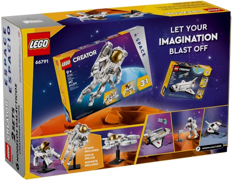 LEGO Creator 66791 Space Play Pack (contains 31134 Space Shuttle and 31152 Astronaut) Back Box