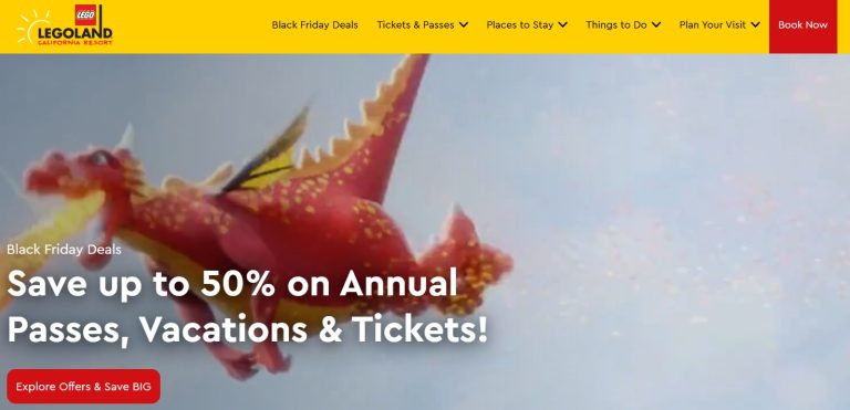 LEGOLand Black Friday 2024 Deals & Offers (California Resort)