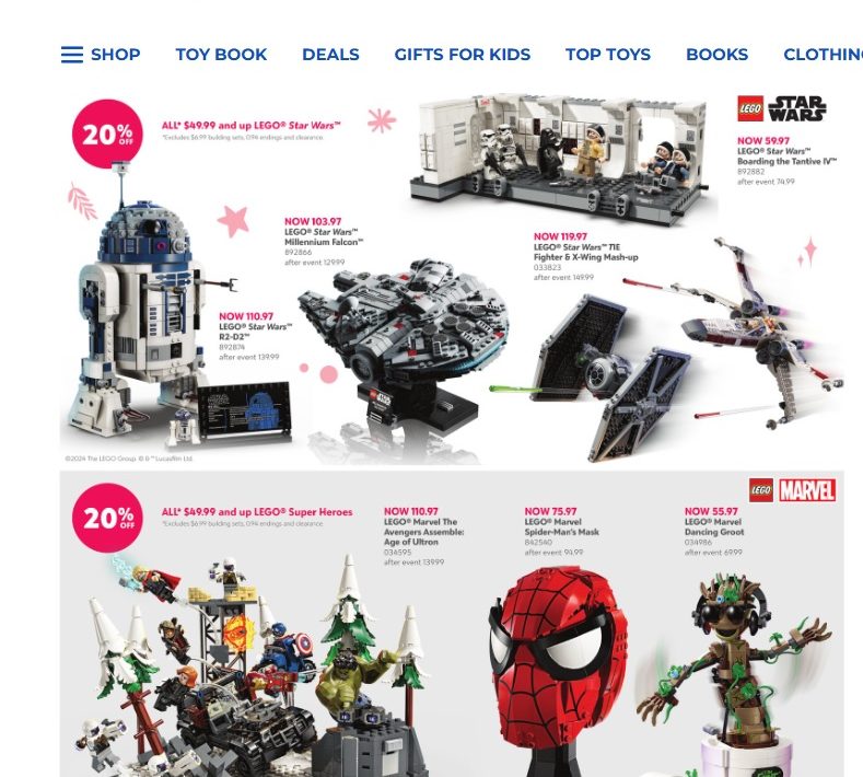 LEGO Sales Deals Canada Weekly List Week of November 13 2024 Toys N Bricks