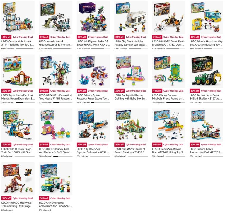 Amazon US LEGO Cyber Monday 2024 Deals List