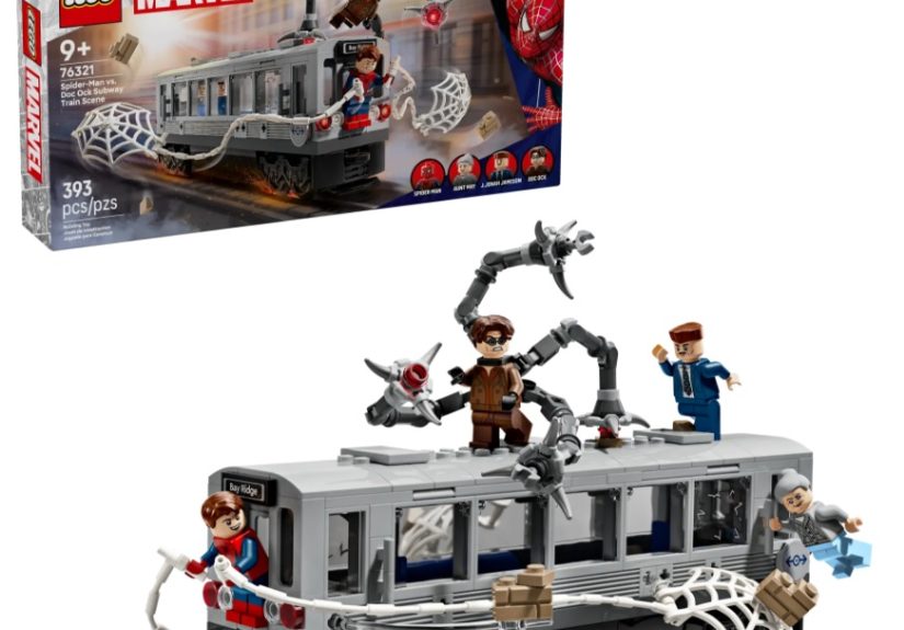 LEGO Marvel 76321 Spider-Man vs. Doc Ock Subway Train Scene Summer August 2025 Release Date Front Box