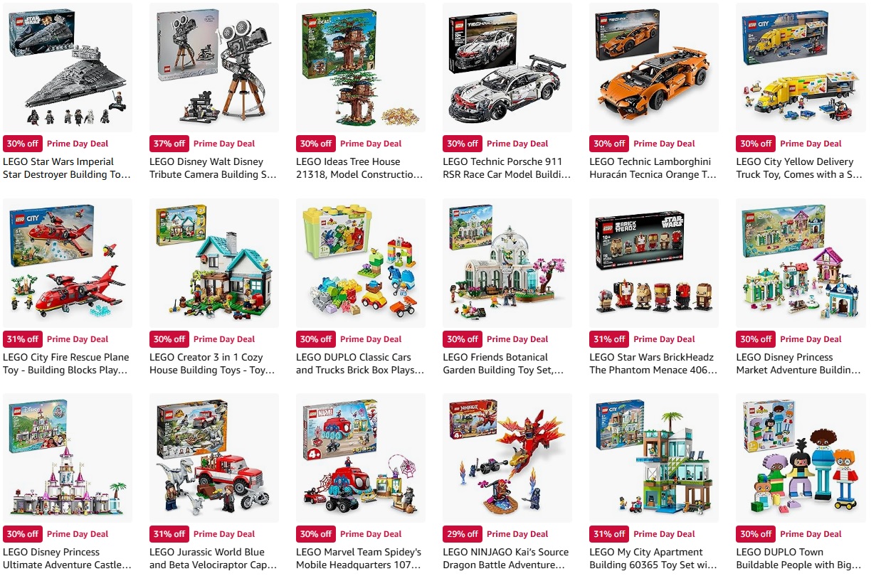 [US] New LEGO Deals Added for Day Three of Amazon Prime Days 30 off