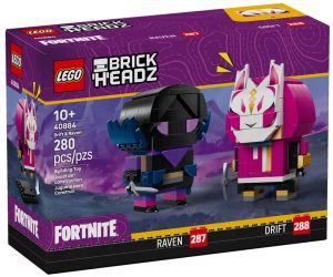 LEGO Fortnite Drift & Raven Figures 2025 is an upcoming BrickHeadz set