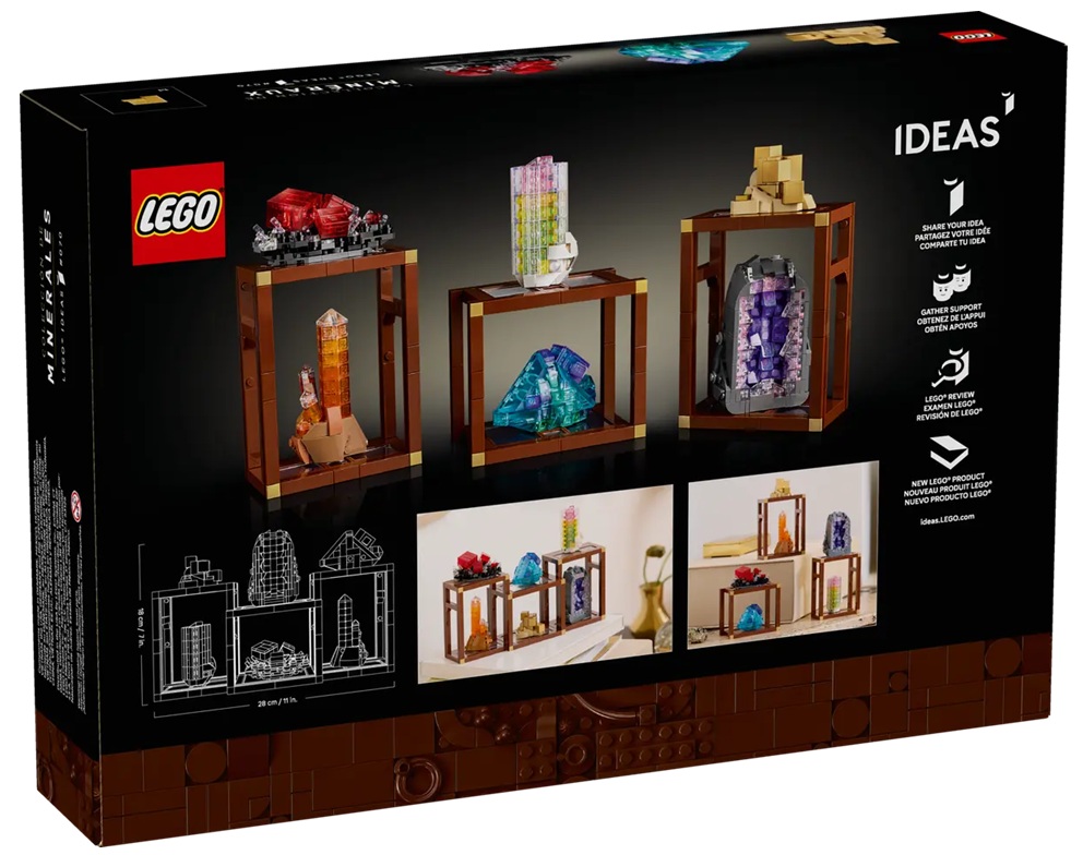 LEGO IDEAS 21362 Mineral Collection (Minerals Display) 2025 Set