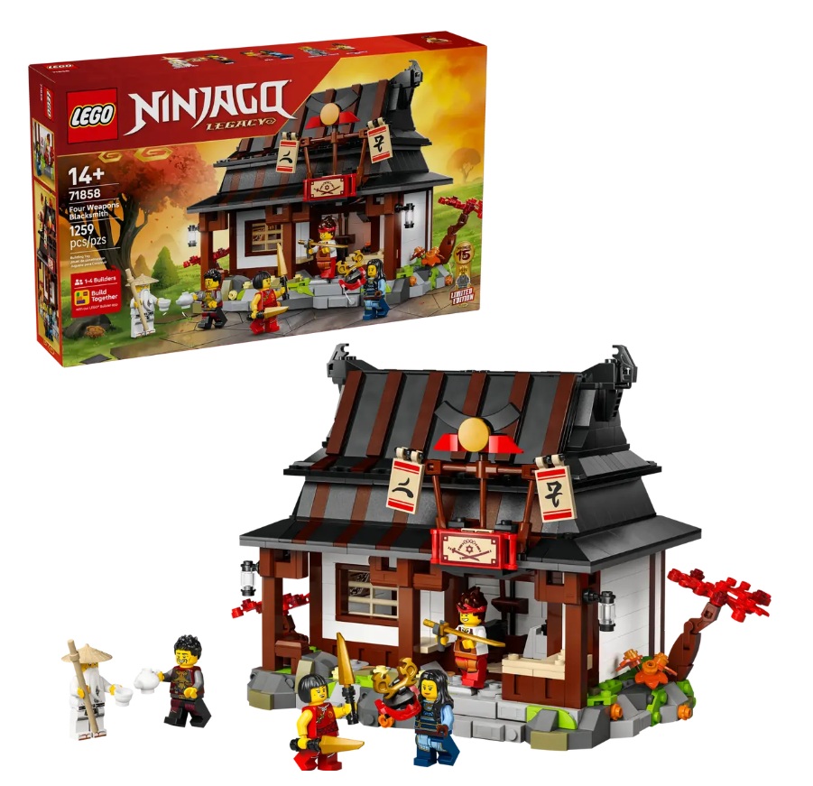 LEGO Ninjago 71858 Four Weapons Blacksmith 15th Anniversary