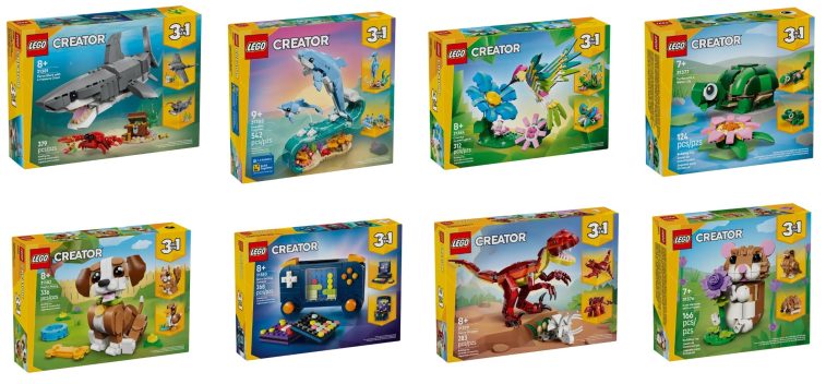 Eight LEGO Creator 3in1 January 2026 Sets Revealed: US/Canada