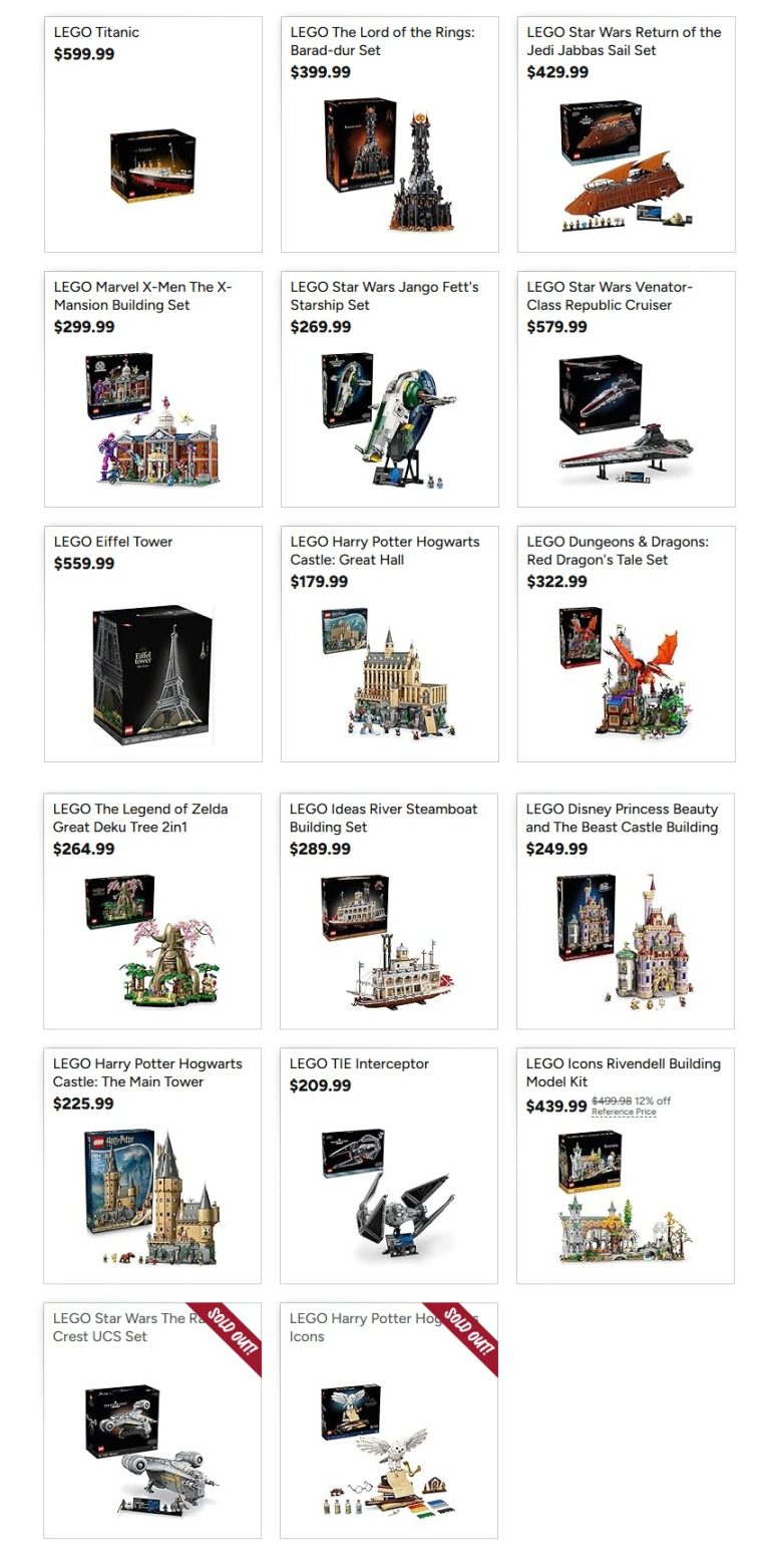 US] Woot LEGO December 2025 Sale: Various Hard to Find/Adults