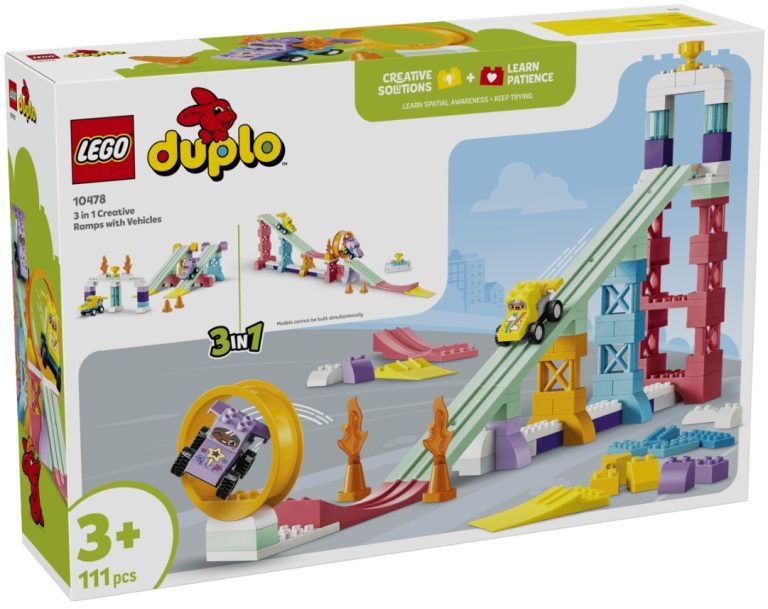LEGO Duplo 10478 3in1 Creative Ramps with Vehicles Summer 2026 Release Date Front Box