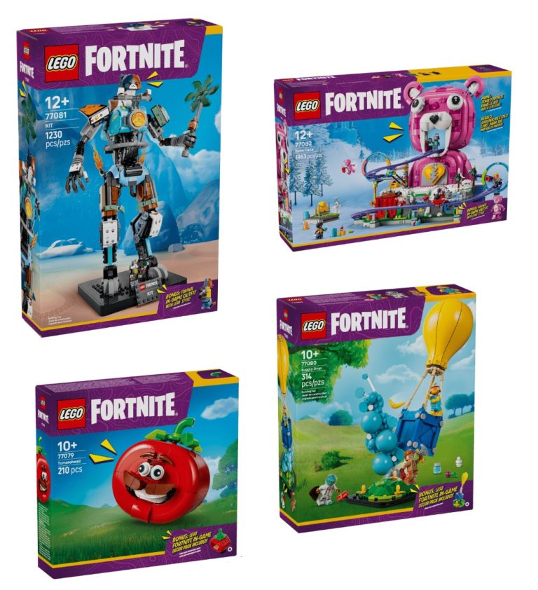 Four LEGO Fortnite June 2026 Sets Revealed Pre Orders US Canada Four LEGO Fortnite Summer June 2026 Release Date Front Box 77082 77081 77080 77079 768x842 