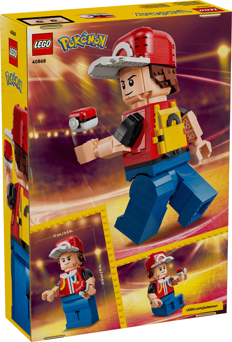 Lego Basic Set LEGO Pokemon 40868 Up-Scaled Red Minifigure October 2026 Set Revealed ...